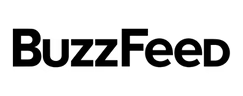 BuzzFeed logo in bold, black text on a white background.