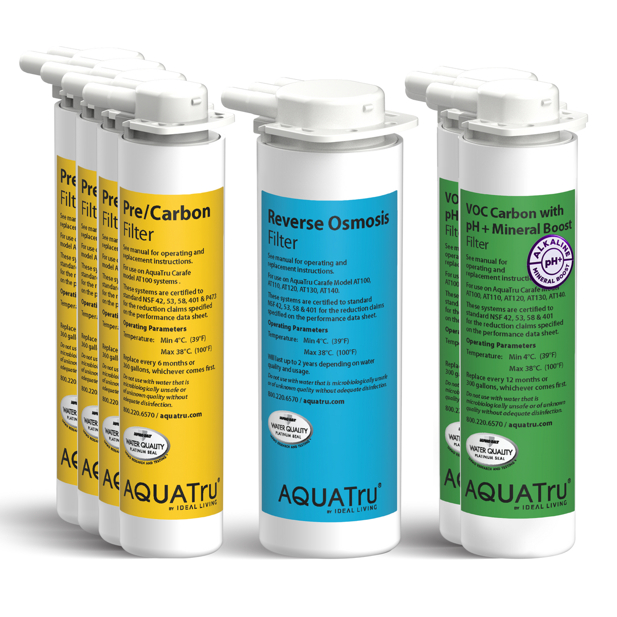 Carafe ONLY Two-Year Filter Mineral Boost Alkaline Combo Pack with multiple filters for enhanced water quality.