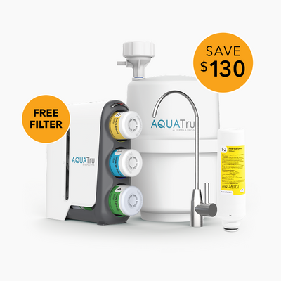 AquaTru Under Sink with Pre/Carbon Filter bundle