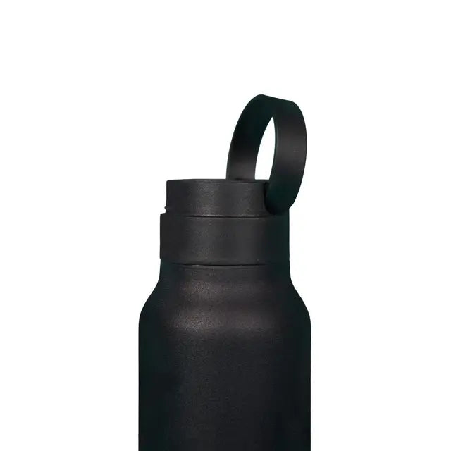 AquaTru® Urchin Black Stainless Steel Water Bottle