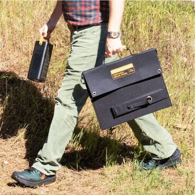 Ideal Living Portable Solar Panel and Battery Station
