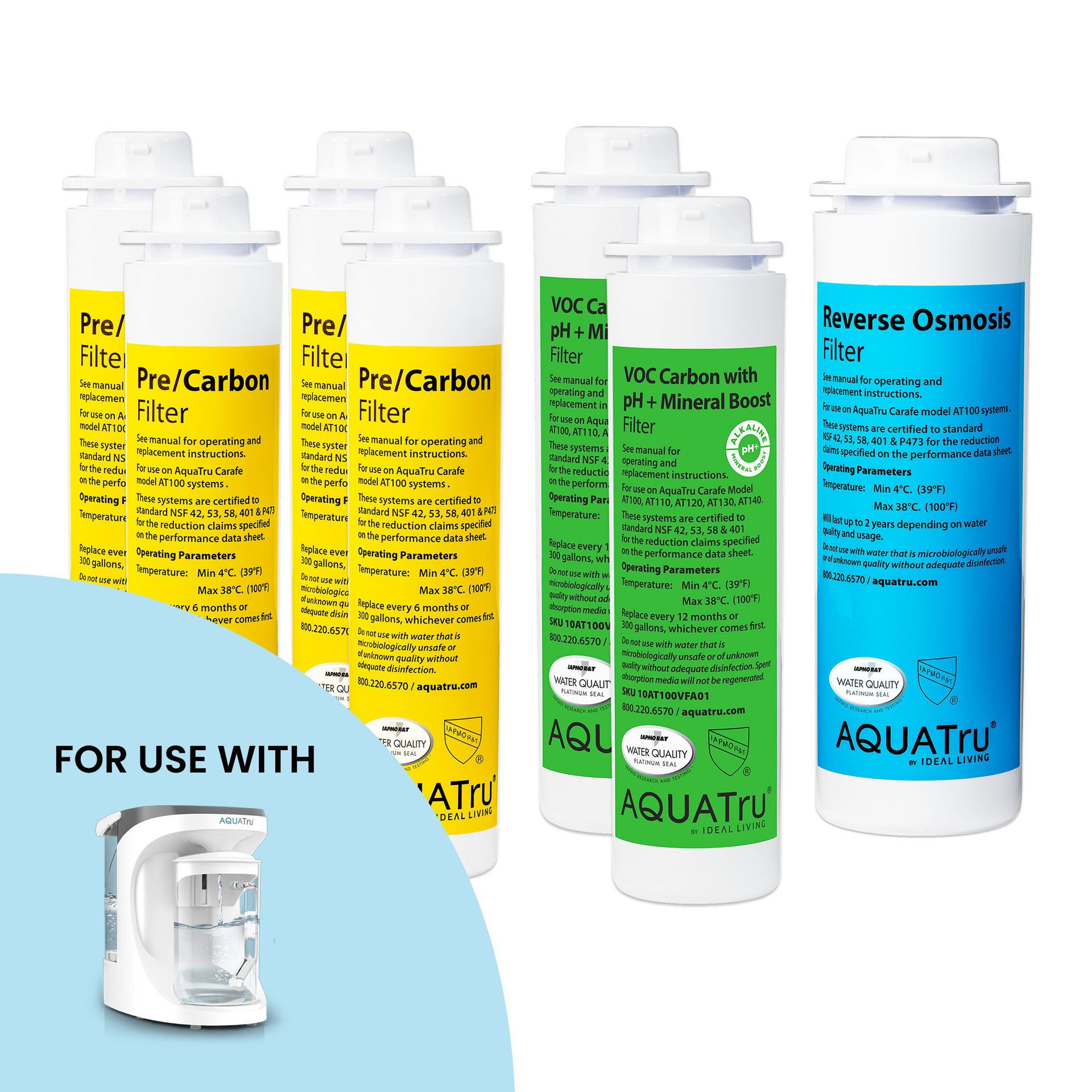 Carafe ONLY Two-Year Filter Mineral Boost Alkaline Combo Pack