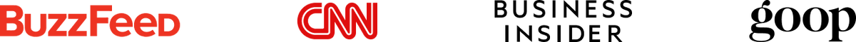 BuzzFeed and CNN logos displayed in bold red text on a black background.