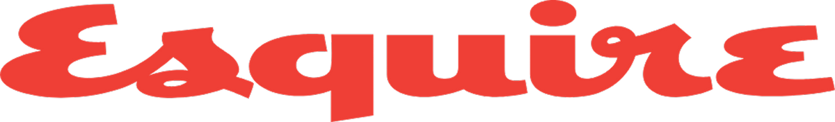 The Esquire brand logo in a bold red serif typeface on a plain white background.