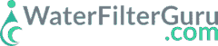 Logo of WaterFilterGuru.com with a green droplet icon.