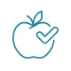 apple with checkmark