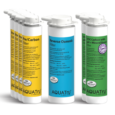 Carafe ONLY Two-Year Filter Mineral Boost Alkaline Combo Pack with multiple filters for enhanced water quality.