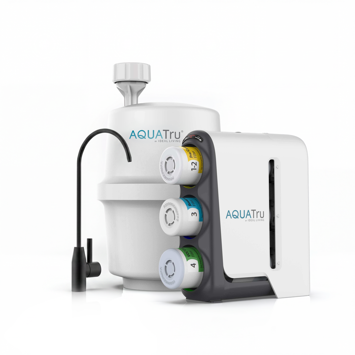 AquaTru Under Sink Gen 2 with Black Color Faucet