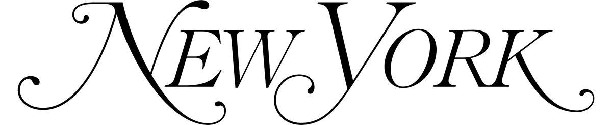 New York logo featuring stylized text in bold, modern font with a sleek design.